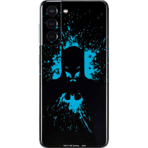 DC Comics Batman Blue Splash character shape Galaxy S21 5G Skin