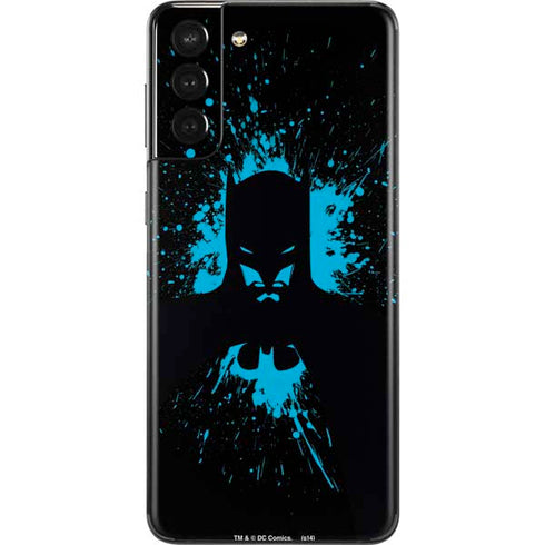 DC Comics Batman Blue Splash character shape Galaxy S21 Plus 5G Skin