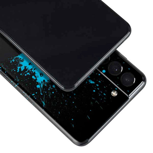 DC Comics Batman Blue Splash character shape Galaxy S21 Plus 5G Skin