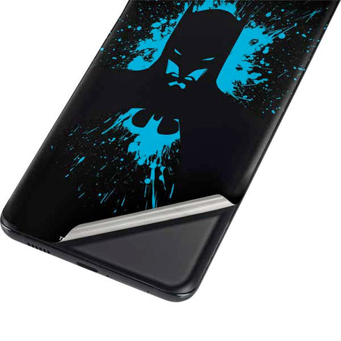 DC Comics Batman Blue Splash character shape Galaxy S21 Ultra 5G Skin