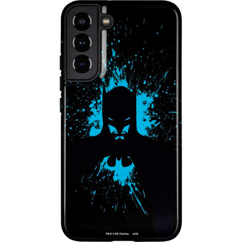 DC Comics Batman Blue Splash character shape Galaxy S22 Plus Pro Case