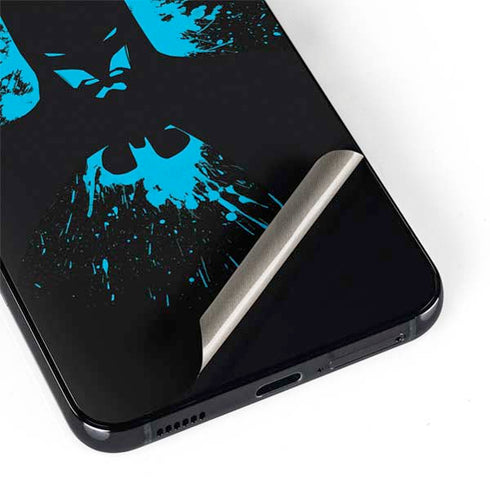 DC Comics Batman Blue Splash character shape Galaxy S22 Plus Skin