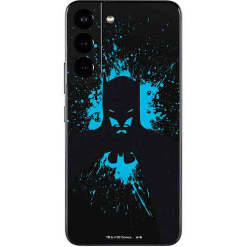 DC Comics Batman Blue Splash character shape Galaxy S22 Skin