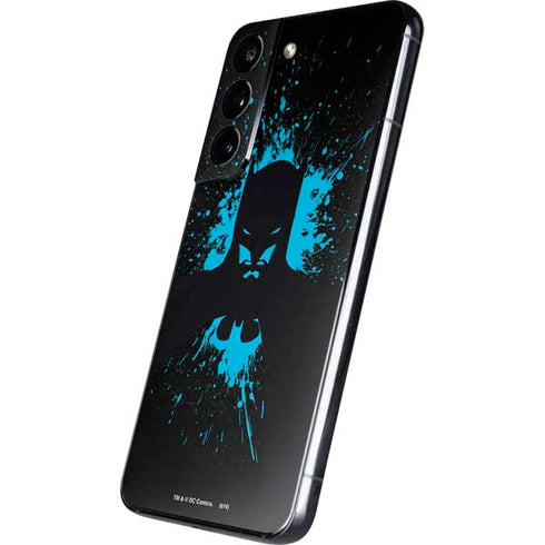 DC Comics Batman Blue Splash character shape Galaxy S22 Skin