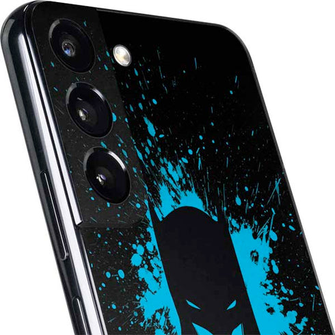 DC Comics Batman Blue Splash character shape Galaxy S22 Skin