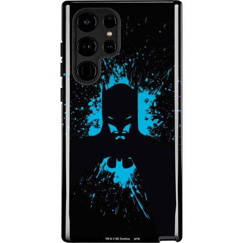 DC Comics Batman Blue Splash character shape Galaxy S22 Ultra Pro Case
