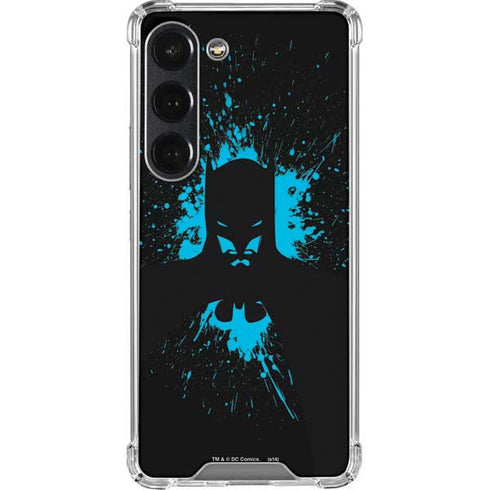 DC Comics Batman Blue Splash character shape Galaxy S23 Clear Case