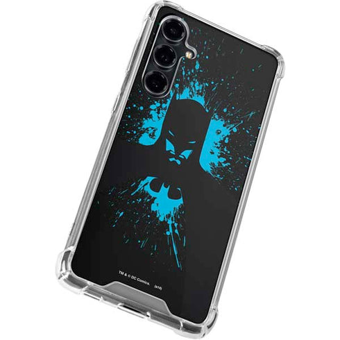 DC Comics Batman Blue Splash character shape Galaxy S23 FE Clear Case