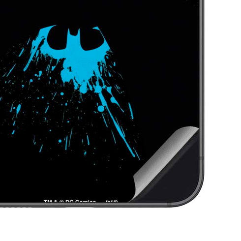 DC Comics Batman Blue Splash character shape Galaxy S23 FE Skin