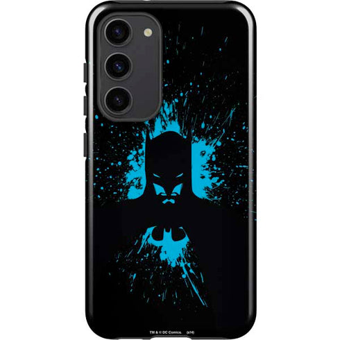 DC Comics Batman Blue Splash character shape Galaxy S23 Plus Pro Case