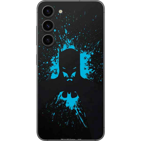 DC Comics Batman Blue Splash character shape Galaxy S23 Plus Skin