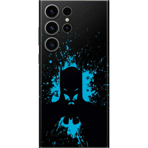 DC Comics Batman Blue Splash character shape Galaxy S23 Ultra Skin