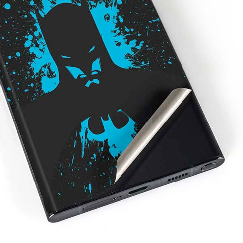 DC Comics Batman Blue Splash character shape Galaxy S23 Ultra Skin