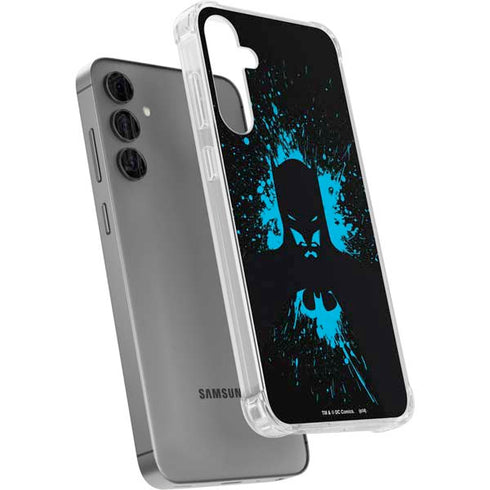 DC Comics Batman Blue Splash character shape Galaxy S24 Plus Clear Case