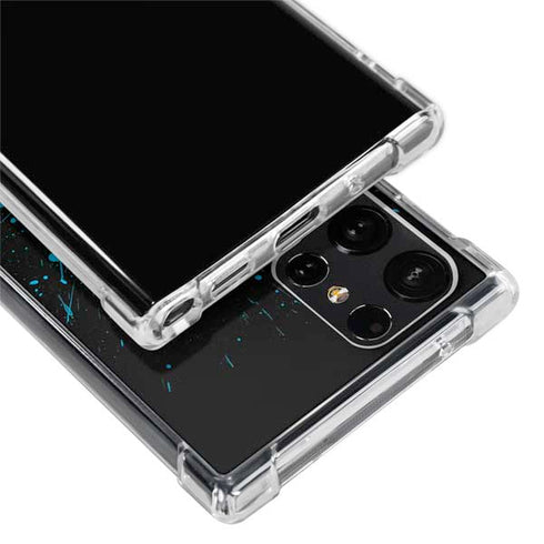 DC Comics Batman Blue Splash character shape Galaxy S24 Ultra Clear Case