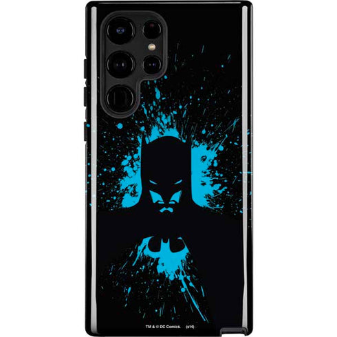 DC Comics Batman Blue Splash character shape Galaxy S24 Ultra Impact Case