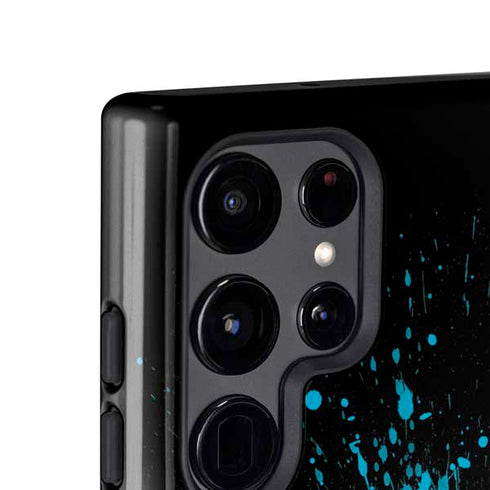 DC Comics Batman Blue Splash character shape Galaxy S24 Ultra Impact Case