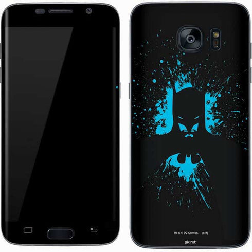 DC Comics Batman Blue Splash character shape Galaxy S7 Skin