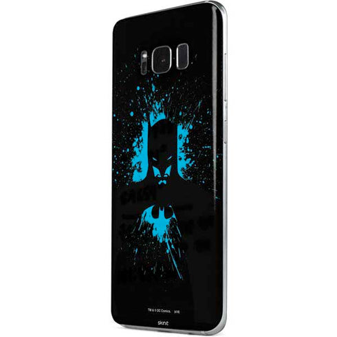 DC Comics Batman Blue Splash character shape Galaxy S8 Skin