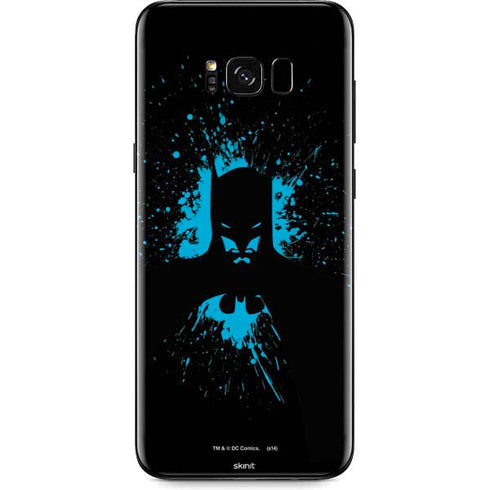 DC Comics Batman Blue Splash character shape Galaxy S8 Skin