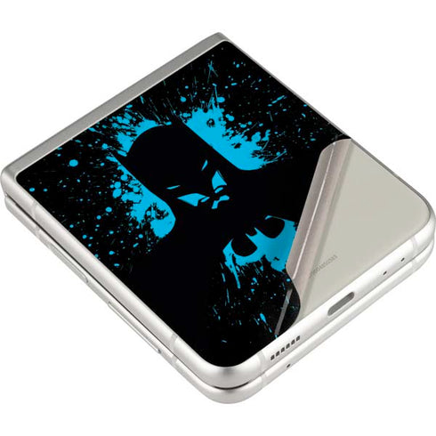 DC Comics Batman Blue Splash character shape Galaxy Z Flip3 5G Skin