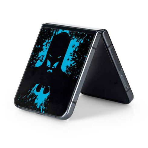 DC Comics Batman Blue Splash character shape Galaxy Z Flip5 5G Skin