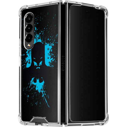 DC Comics Batman Blue Splash character shape Galaxy Z Fold4 5G Clear Case