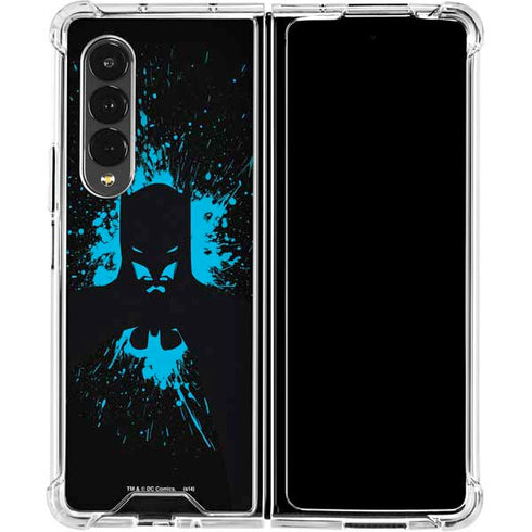 DC Comics Batman Blue Splash character shape Galaxy Z Fold4 5G Clear Case