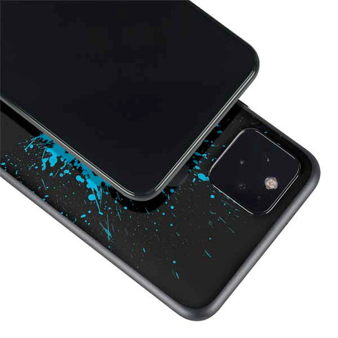 DC Comics Batman Blue Splash character shape Google Pixel 5 Skin