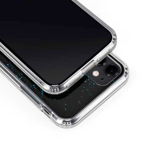 DC Comics Batman Blue Splash character shape iPhone 11 Clear Case