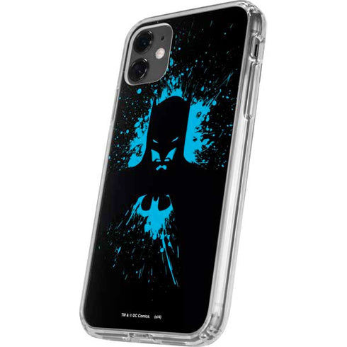 DC Comics Batman Blue Splash character shape iPhone 11 Clear Case