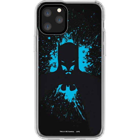 DC Comics Batman Blue Splash character shape iPhone 11 Pro Clear Case