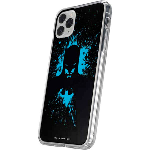 DC Comics Batman Blue Splash character shape iPhone 11 Pro Clear Case
