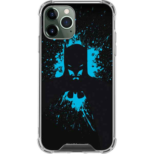 DC Comics Batman Blue Splash character shape iPhone 11 Pro Max Clear Case
