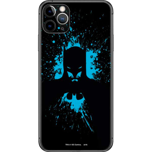 DC Comics Batman Blue Splash character shape iPhone 11 Pro Max Skin