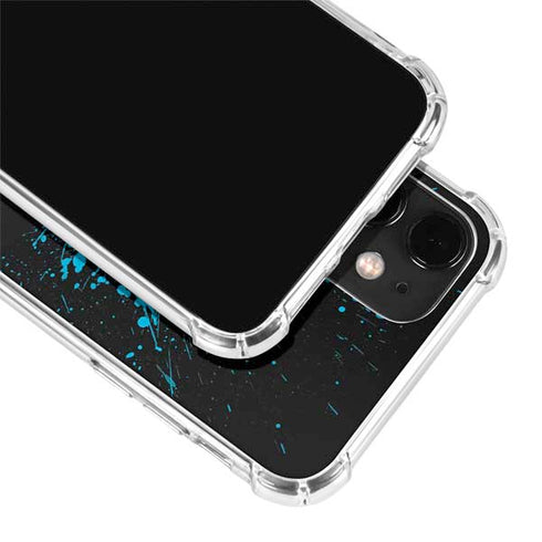 DC Comics Batman Blue Splash character shape iPhone 12 Clear Case