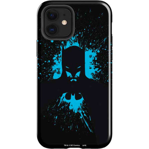 DC Comics Batman Blue Splash character shape iPhone 12 Impact Case