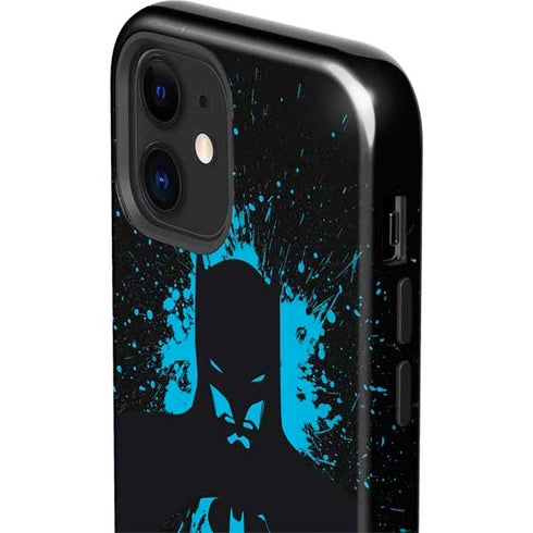 DC Comics Batman Blue Splash character shape iPhone 12 Impact Case