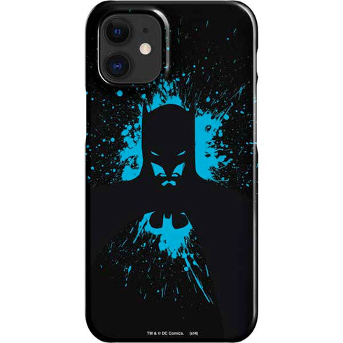 DC Comics Batman Blue Splash character shape iPhone 12 Mini Lite Case