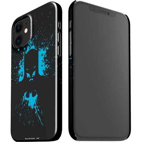 DC Comics Batman Blue Splash character shape iPhone 12 Mini Lite Case