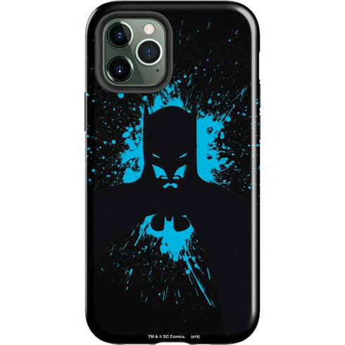 DC Comics Batman Blue Splash character shape iPhone 12 Pro Impact Case
