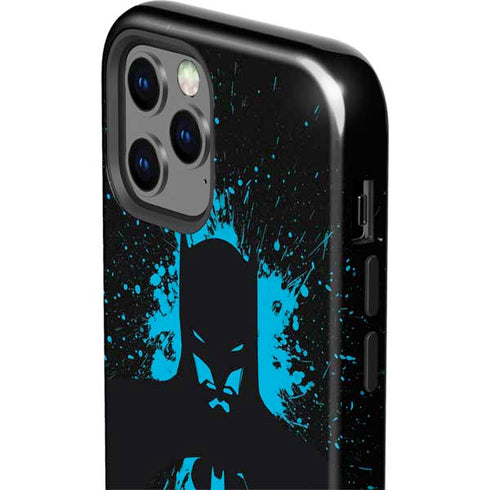 DC Comics Batman Blue Splash character shape iPhone 12 Pro Impact Case