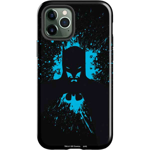 DC Comics Batman Blue Splash character shape iPhone 12 Pro Max Impact Case