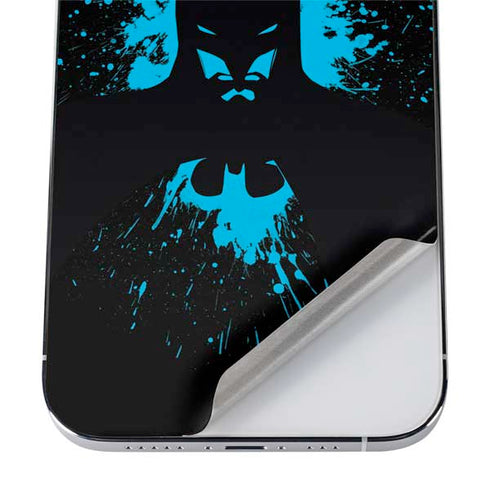 DC Comics Batman Blue Splash character shape iPhone 12 Pro Max Skin