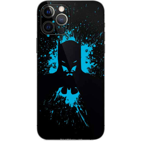 DC Comics Batman Blue Splash character shape iPhone 12 Pro Skin