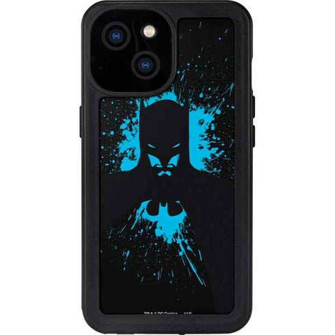 DC Comics Batman Blue Splash character shape iPhone 13 Mini Waterproof Case