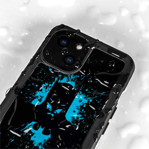 DC Comics Batman Blue Splash character shape iPhone 13 Mini Waterproof Case