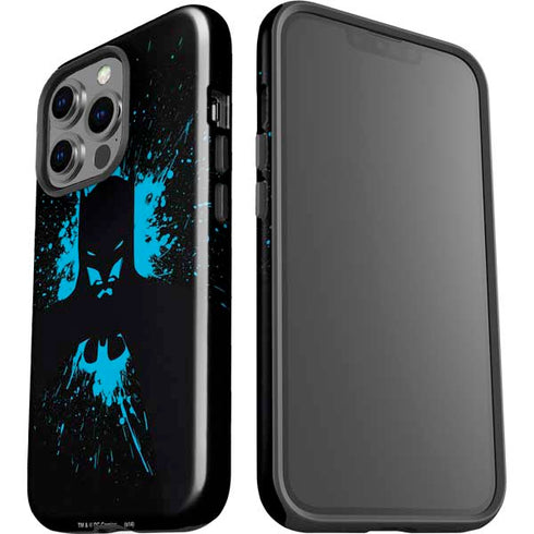 DC Comics Batman Blue Splash character shape iPhone 13 Pro Impact Case
