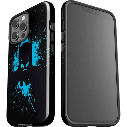 DC Comics Batman Blue Splash character shape iPhone 13 Pro Max Impact Case