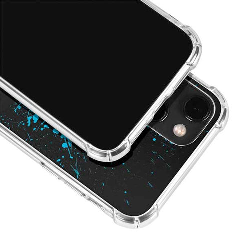 DC Comics Batman Blue Splash character shape iPhone 14 Plus Clear Case